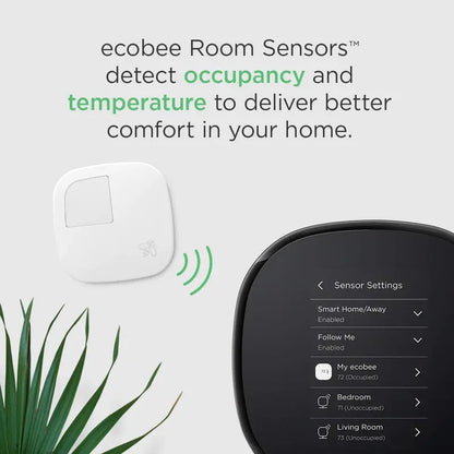 Wi-Fi Smart Thermostat Featuring Alexa Voice Control + Remote Room Sensor