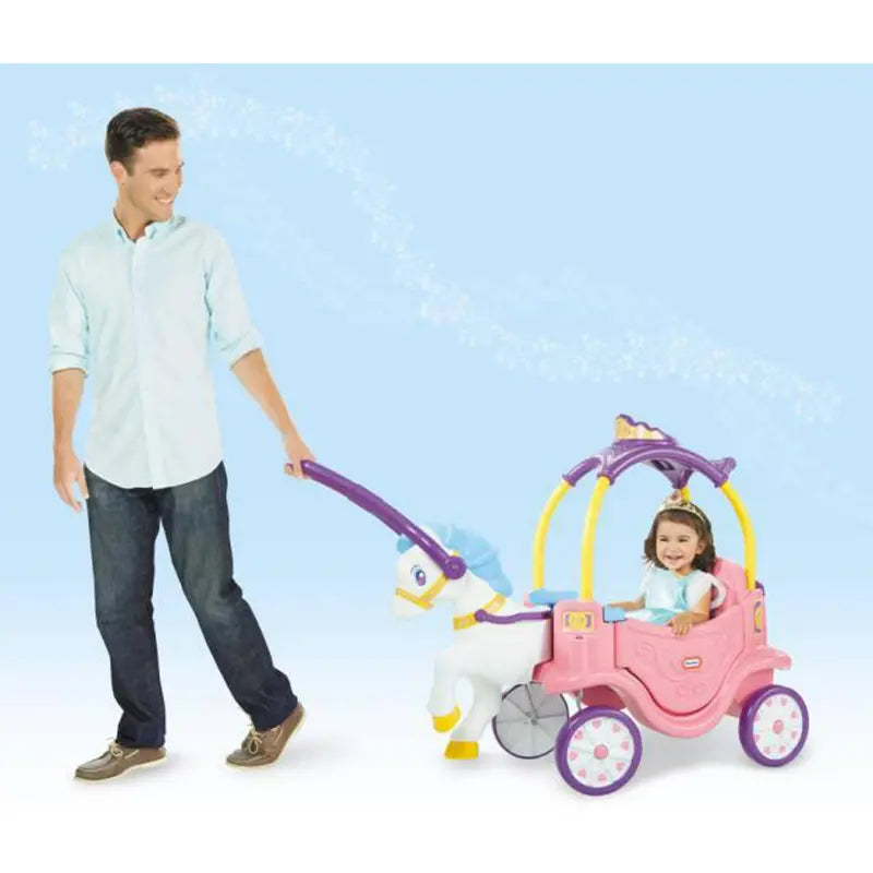 Little Tikes Princess Horse & Carriage Ride-On Toy for Toddlers