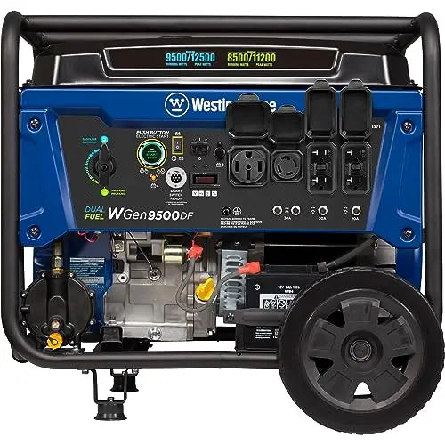 Westinghouse WGen12500DF Dual-Fuel Portable Generator  12,500 Peak Watts for Home Backup