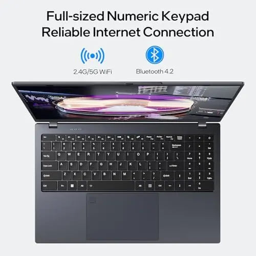 Lightweight 15.6-Inch Windows 11 Laptop  16GB RAM, 512GB SSD, Intel N5095, FHD IPS Display