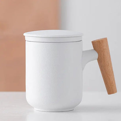 Zonema Sora Frosted 350ml Ceramic Mug  Soft-Touch Minimalist Design