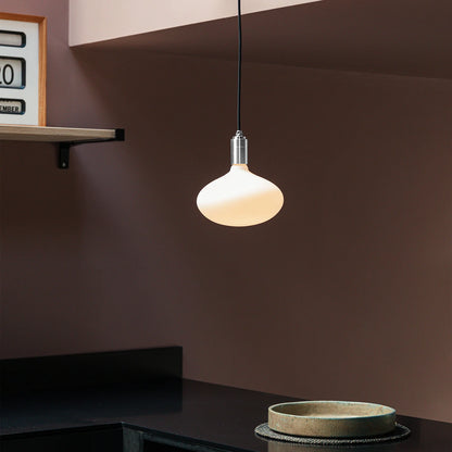 Oval II Plug-In Pendant Light in Stainless Steel