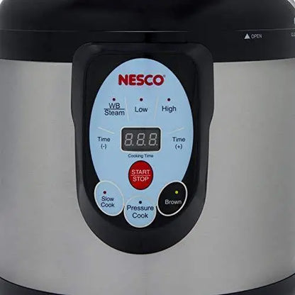 Nesco NPC-9 Smart Pressure Canner  9.5-Quart Stainless Steel Model with Digital Controls