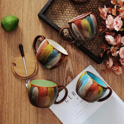 Zonema Kokoro Dual Mug Set  Two Complementary Ceramic Espresso Cups