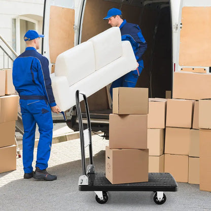 Foldable Hand Truck Dolly, 440-LB Load Capacity Moving Platform (28″ x 19″)