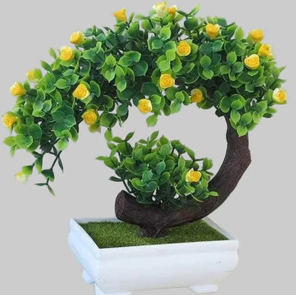 Decorative Artificial Bonsai Plant  Silk Flowers on PVC Stem (20 cm)