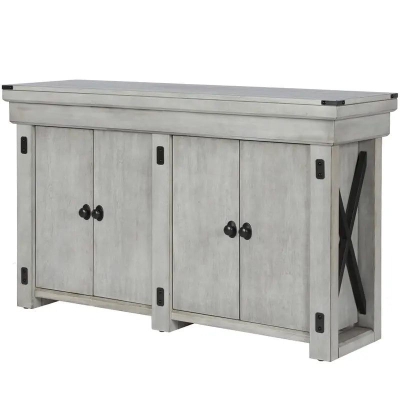 Bowery Hill 55 Gallon Aquarium Stand in Rustic White