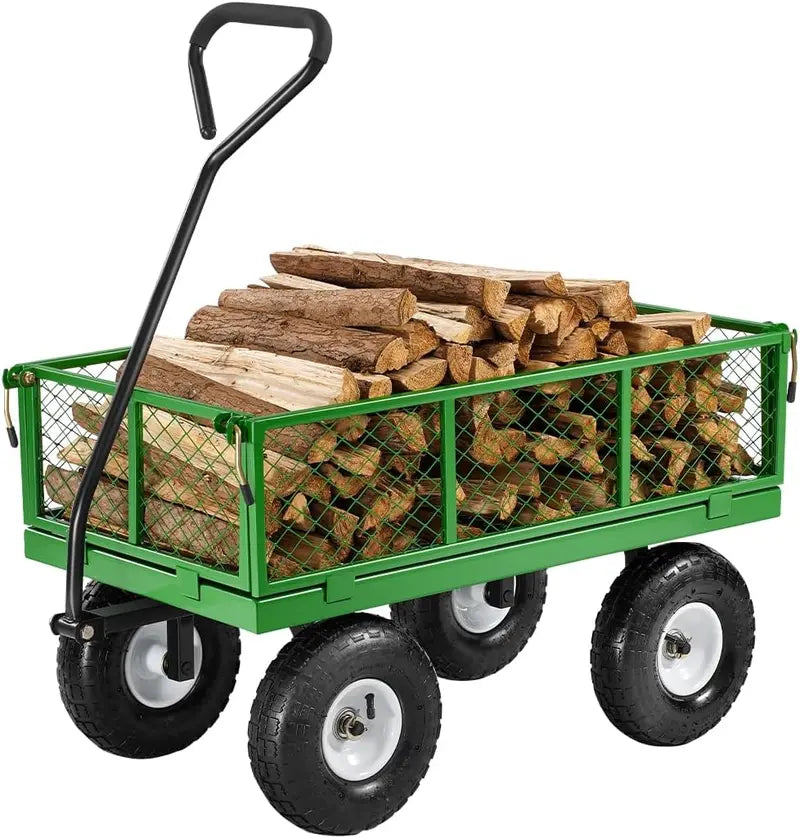 1200-LB Heavy-Duty Garden Cart  All-Terrain Tires & Rotating Handle
