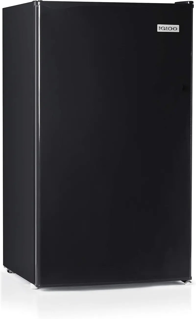 Igloo 3.2 Cu Ft Single-Door Mini Fridge  Glass Shelving, Compact Cooling for Dorms or Offices