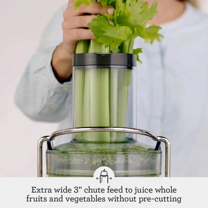 Breville BJE430SIL Juice Fountain Cold  Centrifugal Juicer with Cold Spin Technology