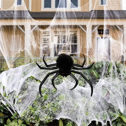Large Outdoor Halloween Inflatable Spider with Built-In LED Lights