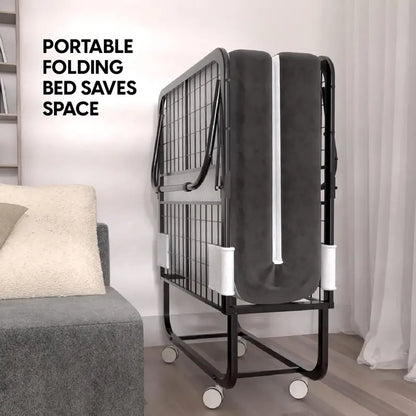 EconoHome Portable Folding Guest Bed with Integrated Mattress