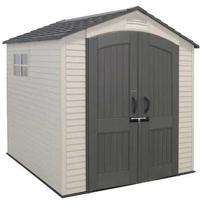 Lifetime 7 ft. x 7 ft. Outdoor Plastic Storage Shed, 60042