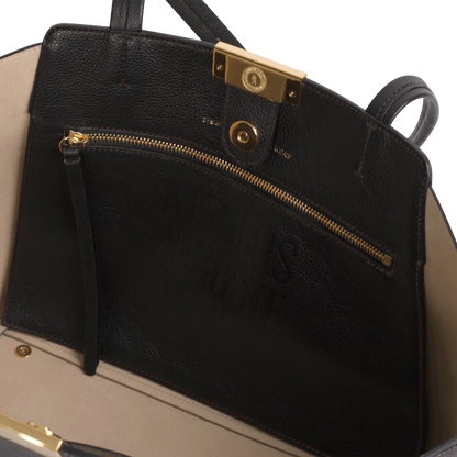 Sévigné - Cuir Grainé Noir