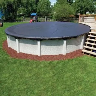 Winter Block 18 ft. Round Blue Above-Ground Winter Pool Cover WC18R