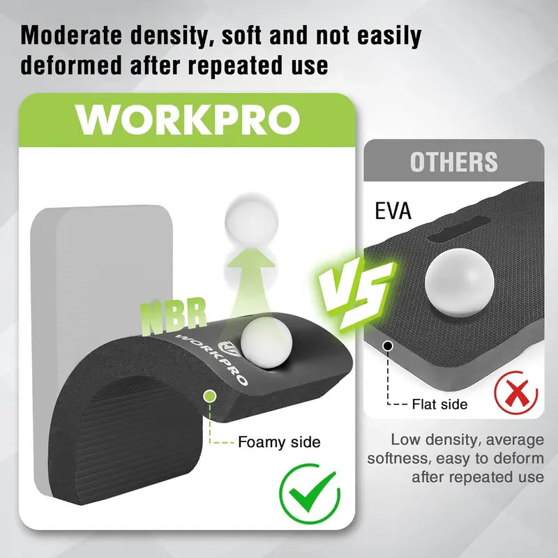 WORKPRO Extra-Thick Foam Kneeling Pad  17.5 x 11 x 1.5 Inches for Comfortable Garden or Workshop Use
