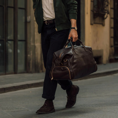 Leather Weekender - Brown