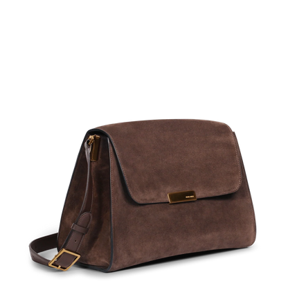 Amelot  - Cuir Velours Chocolat