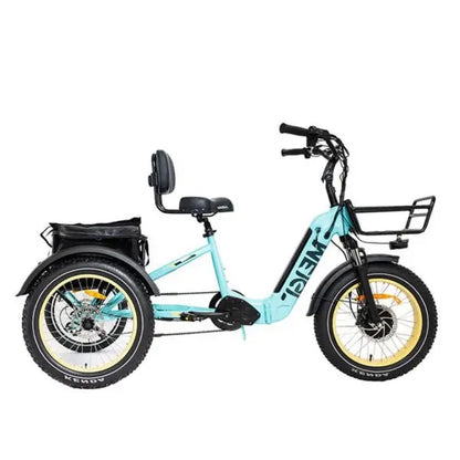 DWMEIGI SILVERADO Foldable Fat-Tire E-Trike  48V/14Ah, 750W Motor, 330 lb Load Capacity, Urban Commuter Design