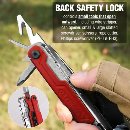 WORKPRO 18-in-1 Multi-Function Plier Tool with Ergonomic Grip