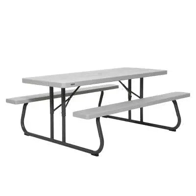 6-Foot Classic Folding Picnic Table  Lightweight, All-in-One Outdoor Dining Set