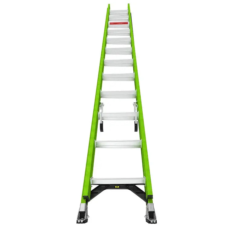 Little Giant HyperLite 24-Foot Fiberglass Extension Ladder  Lightweight, CSA-Approved, 300-Lb Load Capacity