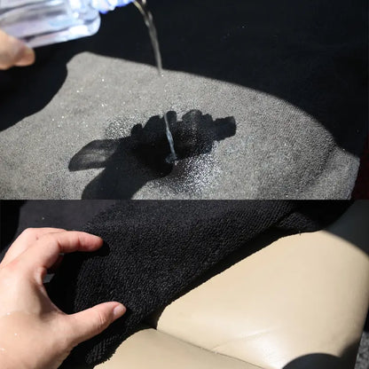 Leader Accessories 100% Waterproof Anti-slip Backing Front Towel Seat Cover  for Cars Truck SUV,Black