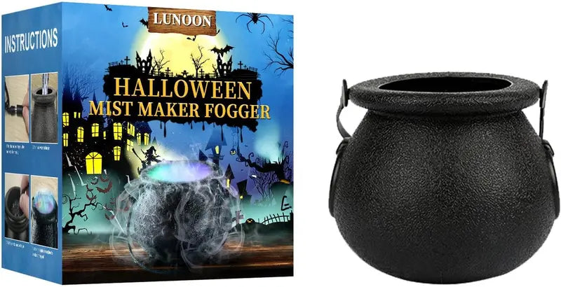 Halloween LED Fog Machine with Adjustable Mist Output and Ambient Lighting