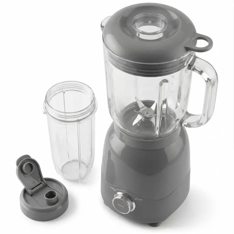 Compact 600W Multi-Function Blender Set  48oz Pitcher + 16oz Travel Cup