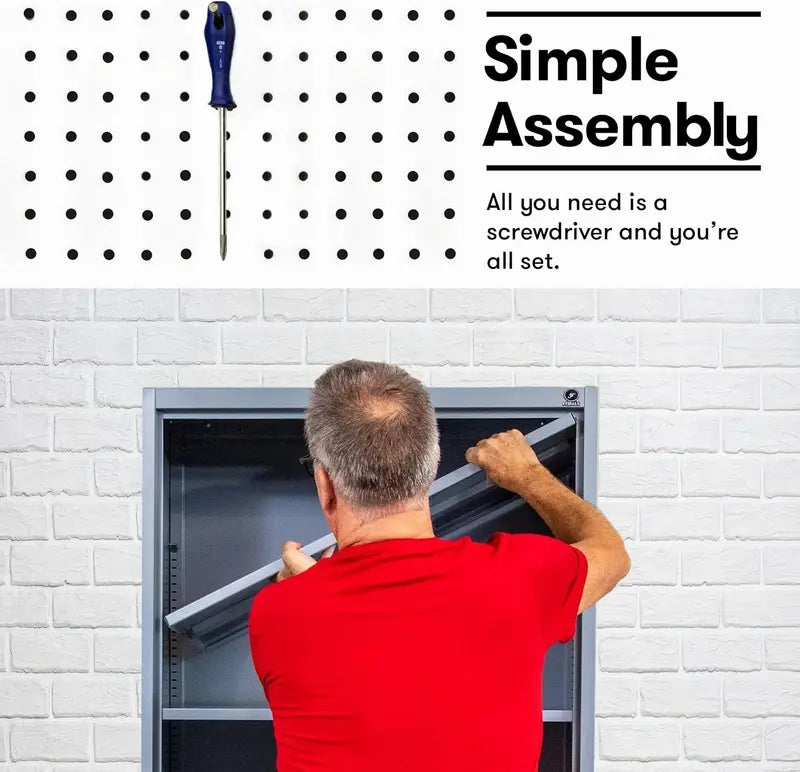 Heavy-Duty Steel Garage Locker  71-Inch Tall Multipurpose Storage Cabinet with Adjustable Shelves and Secure Locking Doors