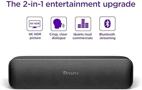Roku Streambar SE | 2-in-1 4K/HD/HDR Soundbar & Streaming | Clear Dialogue | Easy Setup