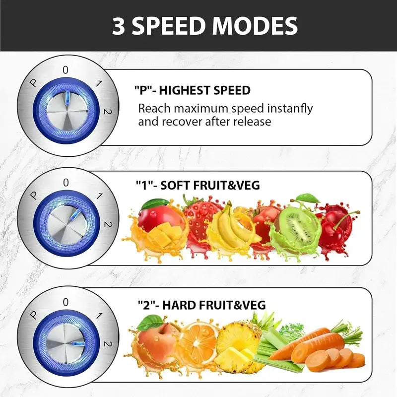 KOIOS 1300W High-Speed Centrifugal Juicer Featuring 3-Inch Wide Feed Chute & Titanium-Infused Filter