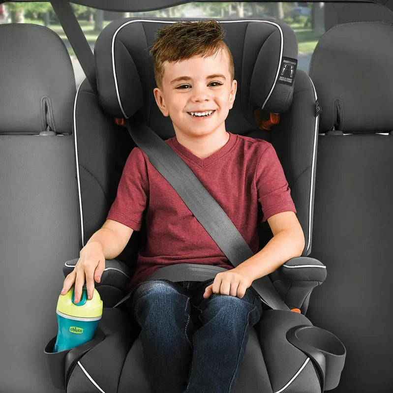 Chicco MyFit Harness-to-Booster Car Seat  Fathom Grey/Blue Convertible Seat (New)