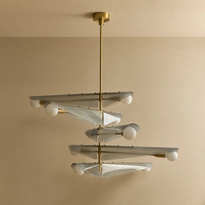 Sycamore Chandelier 5 Tiers in Dawn Grey