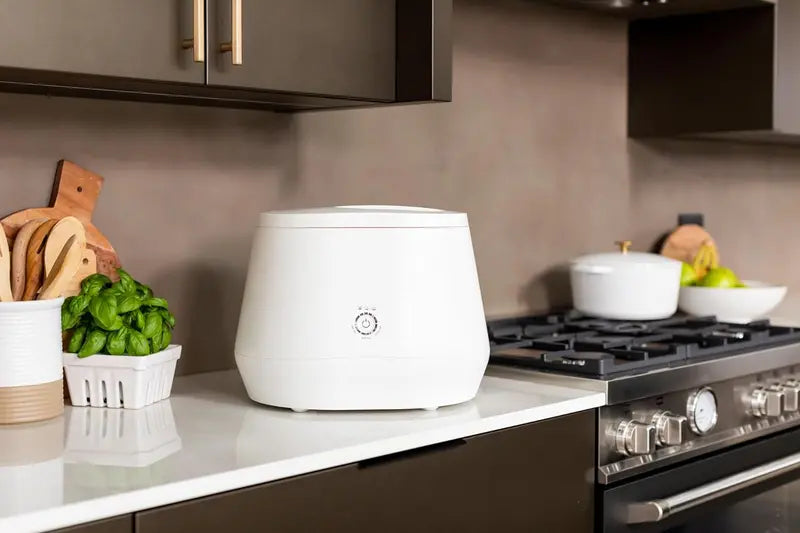 Lomi 3L Smart Kitchen Composter (90 Cycles)  Single Button Indoor Food Upcycler Bundle