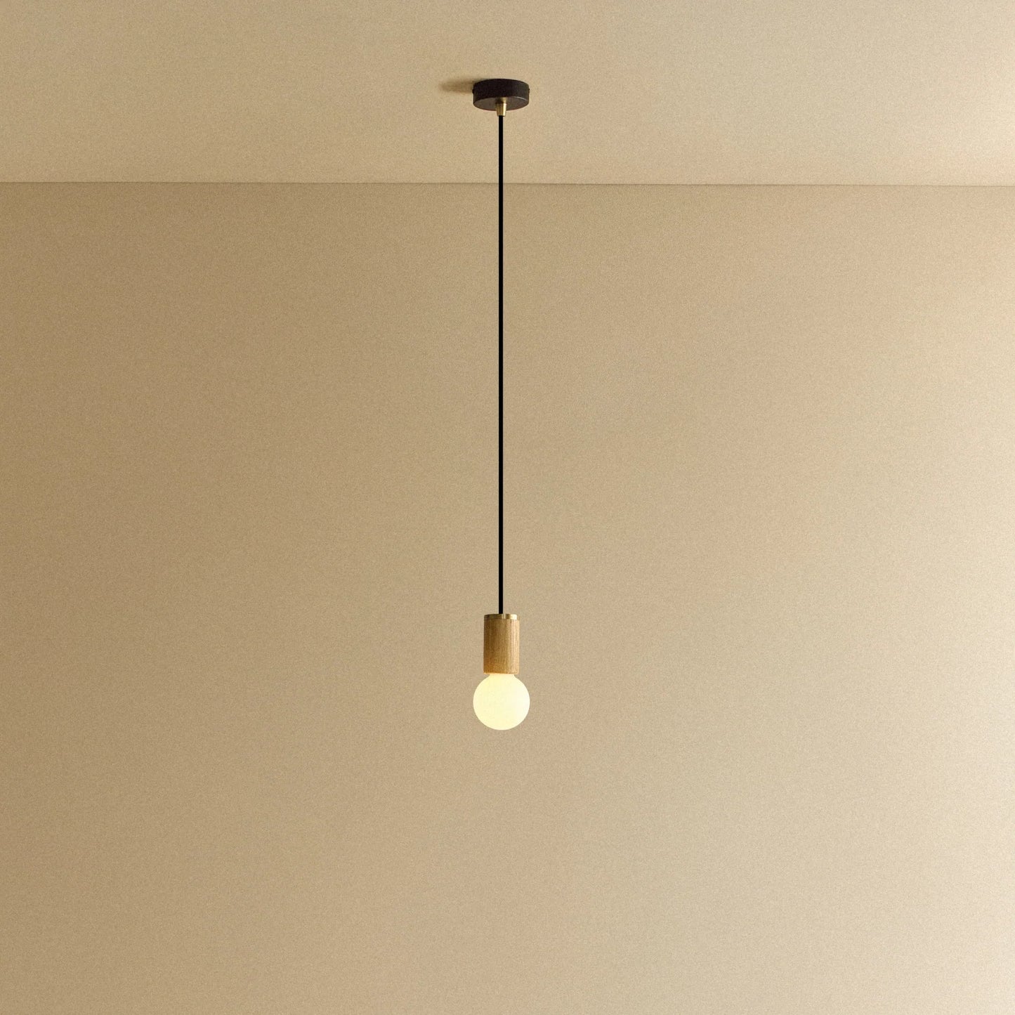 Sphere II Pendant Light in Oak