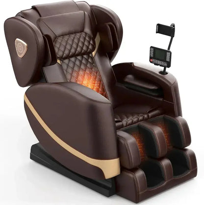 Zero-Gravity Full-Body Massage Chair with 10-Point Roller System and Heated Foot Therapy