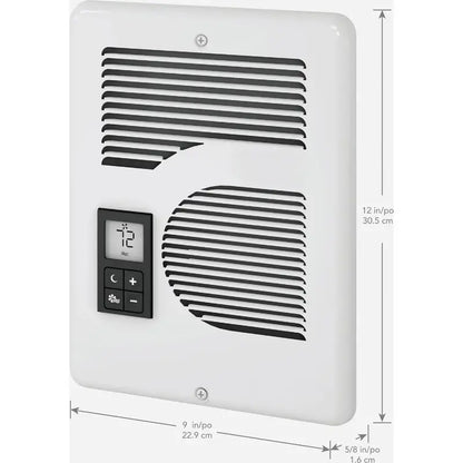 Cadet Energy Plus Wall-Mount Heater  Digital Thermostat, Multi-Voltage (120V/208V/240V), White Finish