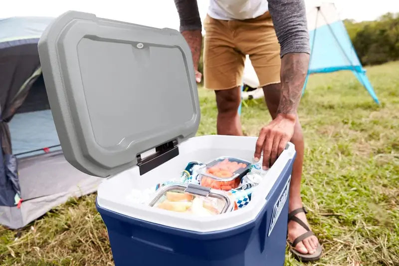 Coleman 100-Quart Insulated Rolling Cooler  Leak-Proof Hard-Sided Outdoor Cooler with 5-Day Ice Retention