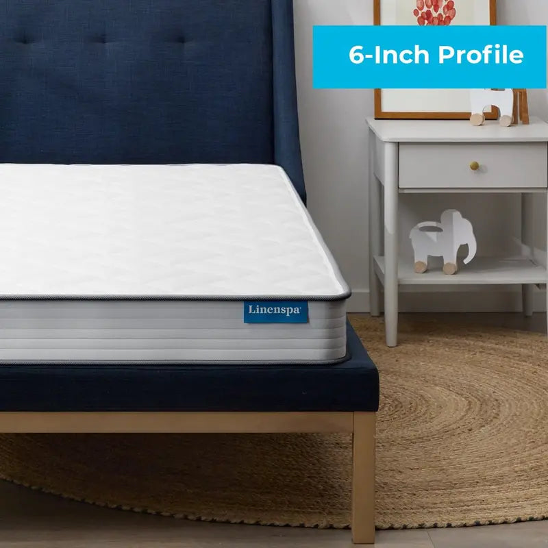 Linenspa Explorer 6  Twin Firm Tight Top Innerspring Coil Foam Mattress