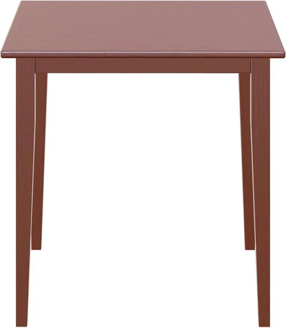 Antique Walnut Square Groveland Dining Table — Solid Wood Design for Traditional or Transitional Interiors