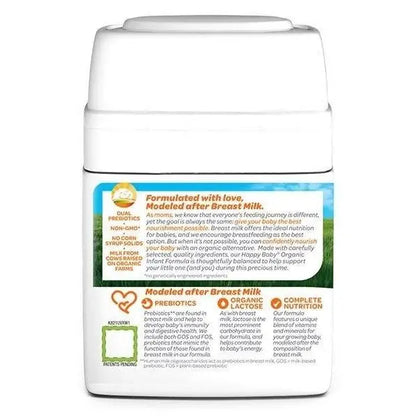 Happy Baby Organic Milk-Based Formula with Iron, Stage 1, 21 oz Pack