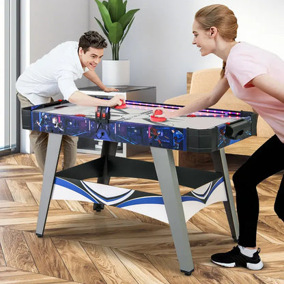 54-Inch Air Hockey Table  LED Scoreboard, Dual Lights, Pucks & Pushers Included