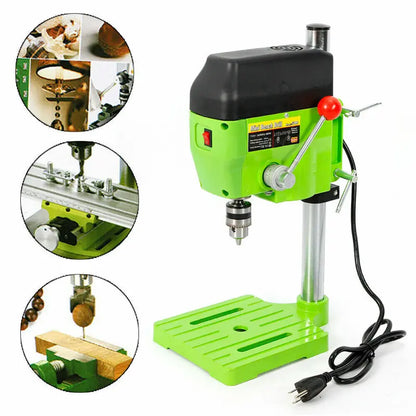 Mini Electric Bench Drill Press Stand Compact Portable Workbench Metal Drilling Repair Tool Expanding Drilling Machine 480W DIY Tool
