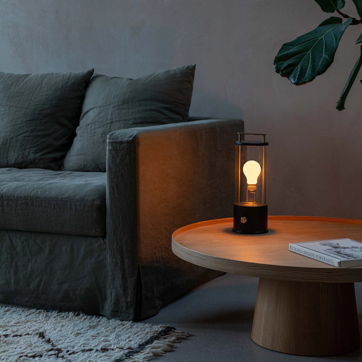 The Muse 1.0 Portable Lamp in Hackles Black - Set of 2