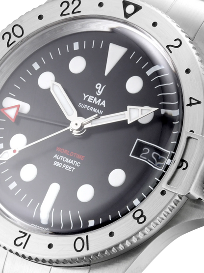 Superman Worldtime GMT Steel Scales Edition