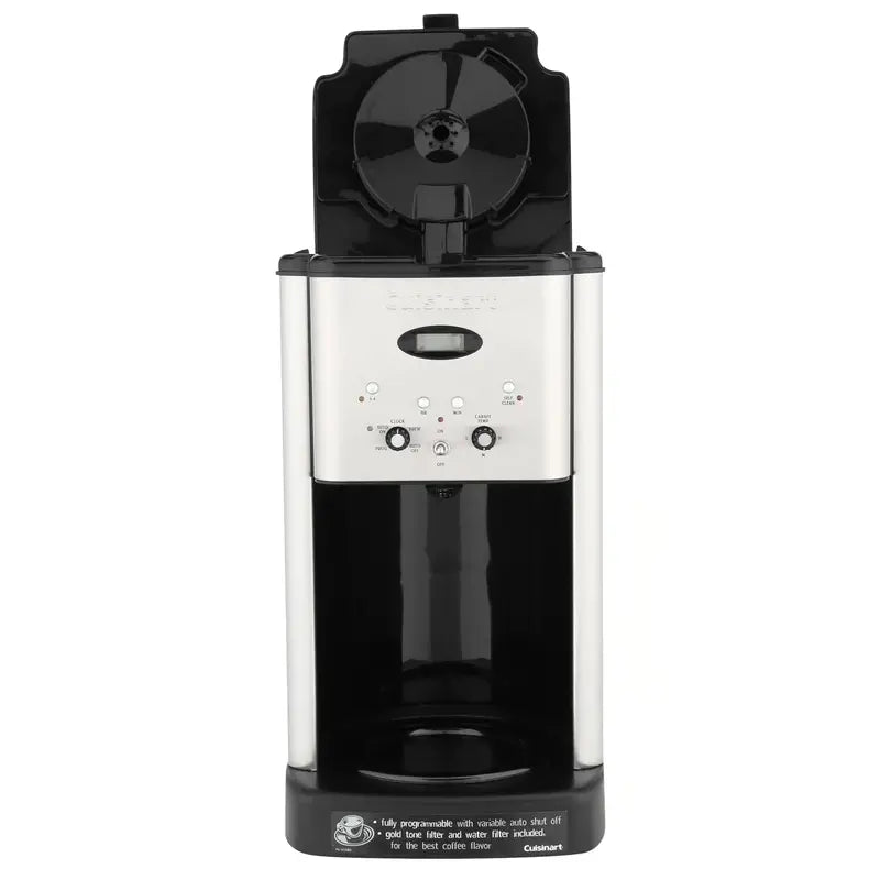 Cuisinart Brew Central 12-Cup Drip Coffee Maker  Stainless Steel Body, Glass Carafe, Programmable Timer