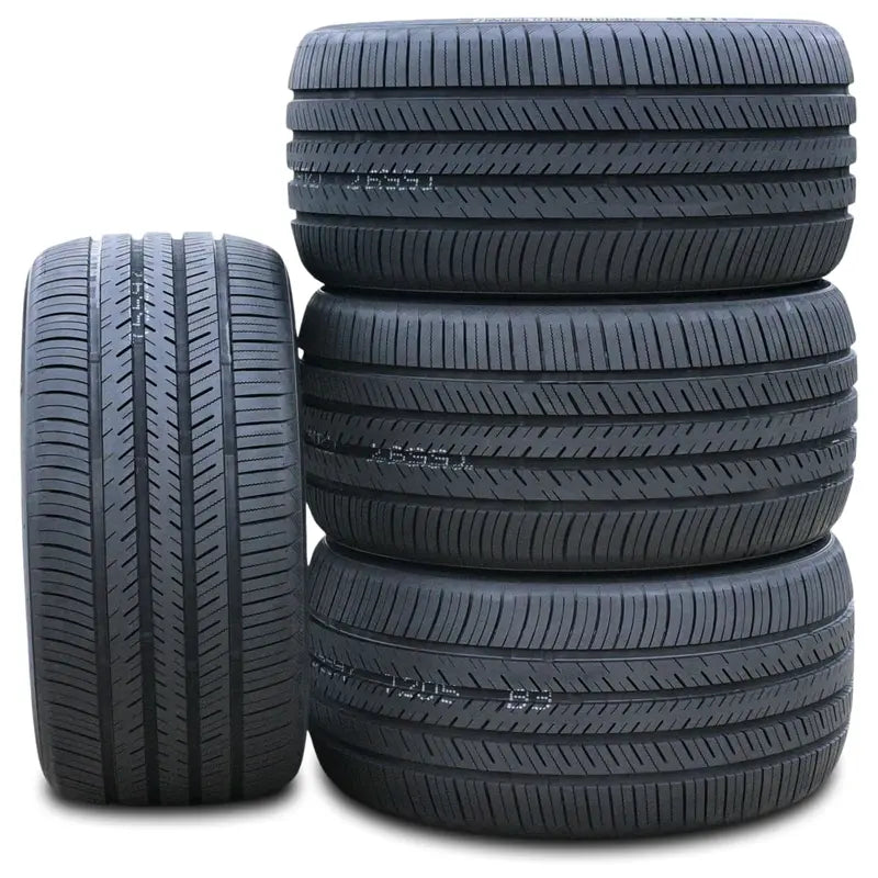 Set of 4 x 265/35R20 99Y XL High-Performance All-Season Tires  Complete Wheel Package for Mustang EcoBoost and Audi A7 Quattro
