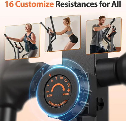 Niceday 20-Inch Stride Elliptical Machine  16 Resistance Levels, 500 lb Capacity