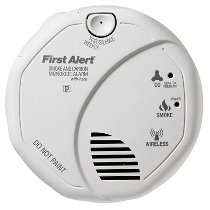 Wireless Interconnect Talking Battery Operated Smoke and Carbon Monoxide Alarm